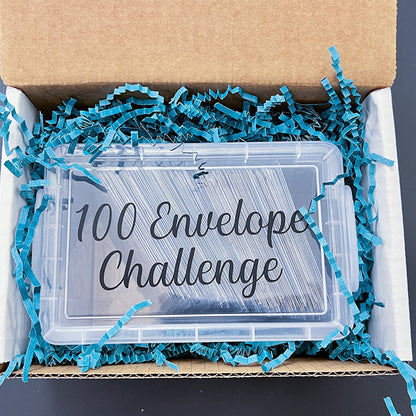 100 envelopes for the savings challenge and budgeting