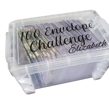 100 envelopes for the savings challenge and budgeting