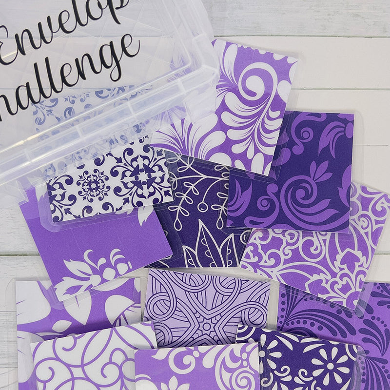 100 envelopes for the savings challenge and budgeting