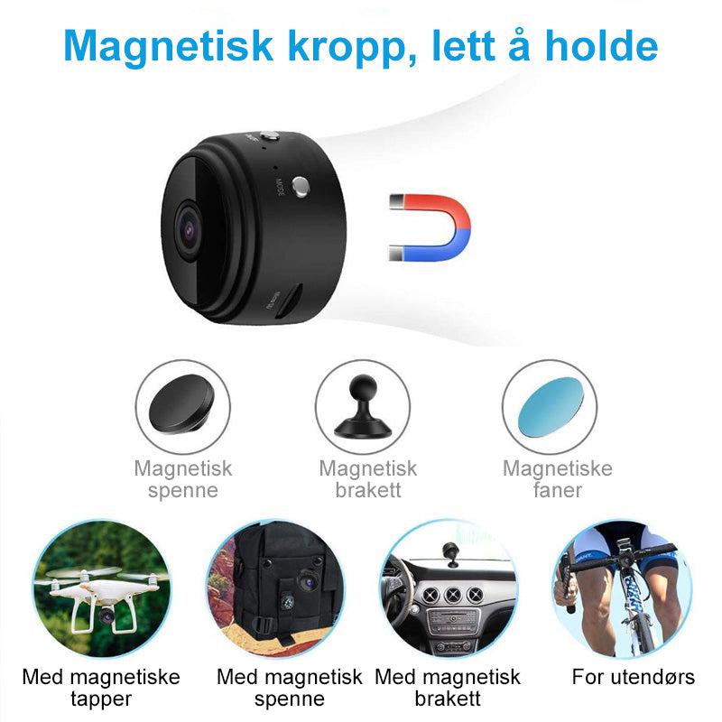 1080p wifi mini camera with magnetic attachment and night vision