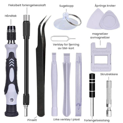 115 in 1 screwdriver set - quality tool for repairs