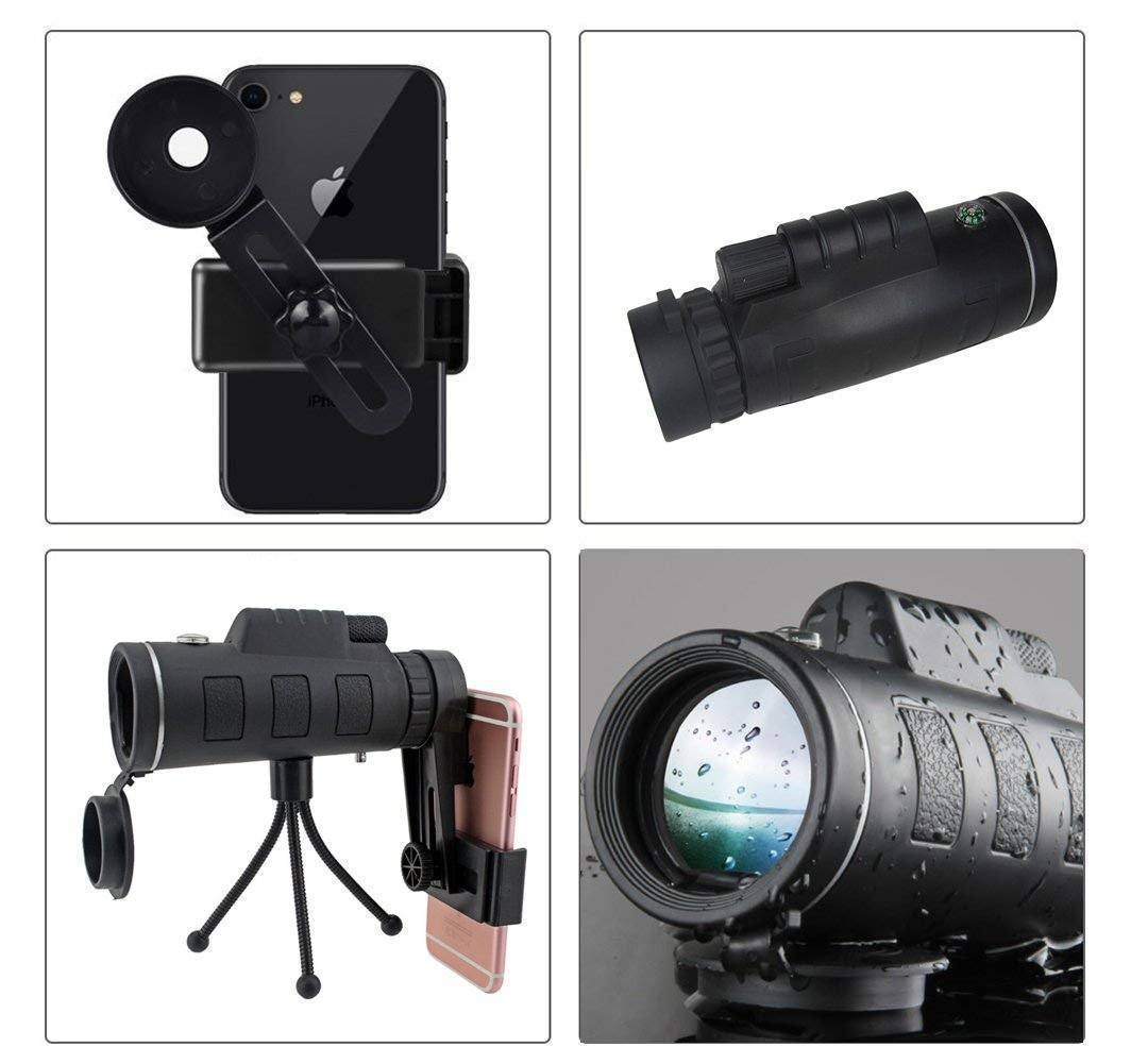 12x50 monocular telescope - clear field of view and high magnification