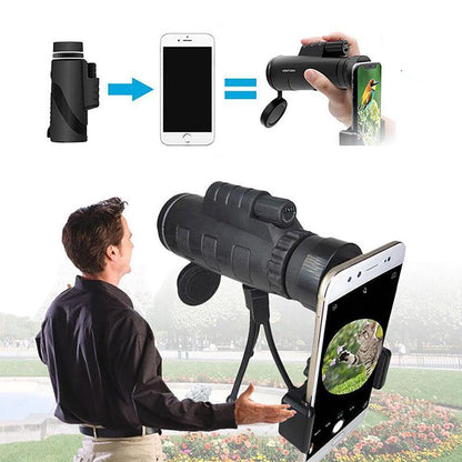 12x50 monocular telescope - clear field of view and high magnification