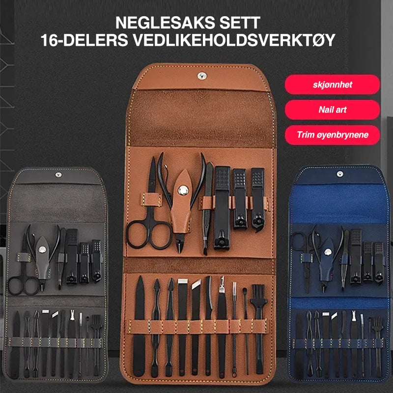 16-piece nail scissors - complete manicure set