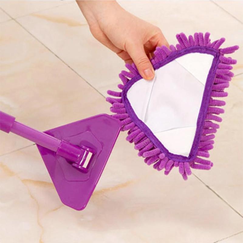 180 degree rotatable triangular mop - flexible length