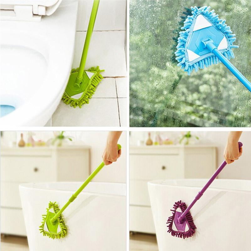 180 degree rotatable triangular mop - flexible length