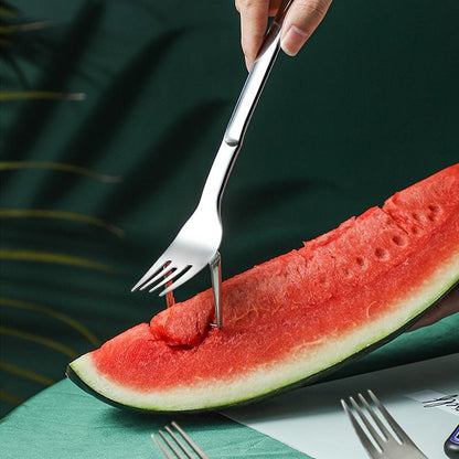 2-in-1 fruit cutting fork - ideal for watermelon