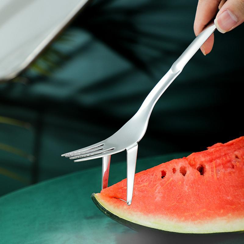 2-in-1 fruit cutting fork - ideal for watermelon