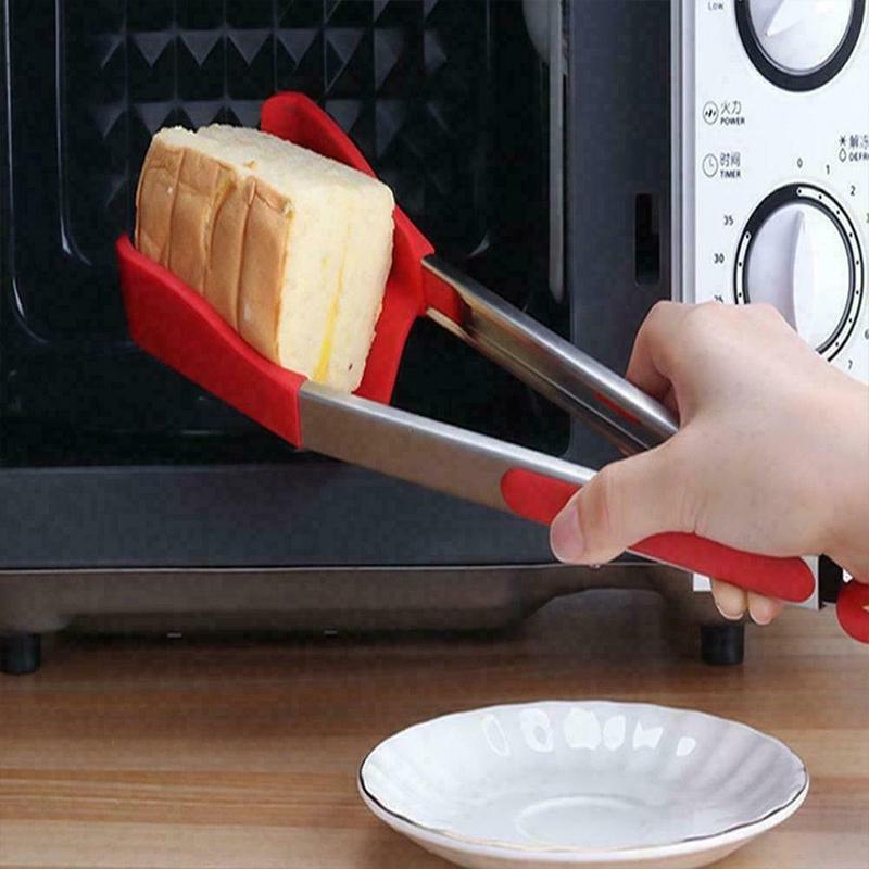 2 in 1 spatula and tongs - multifunctional kitchen utensil