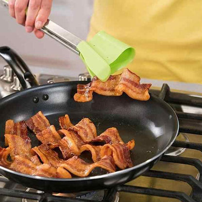 2 in 1 spatula and tongs - multifunctional kitchen utensil