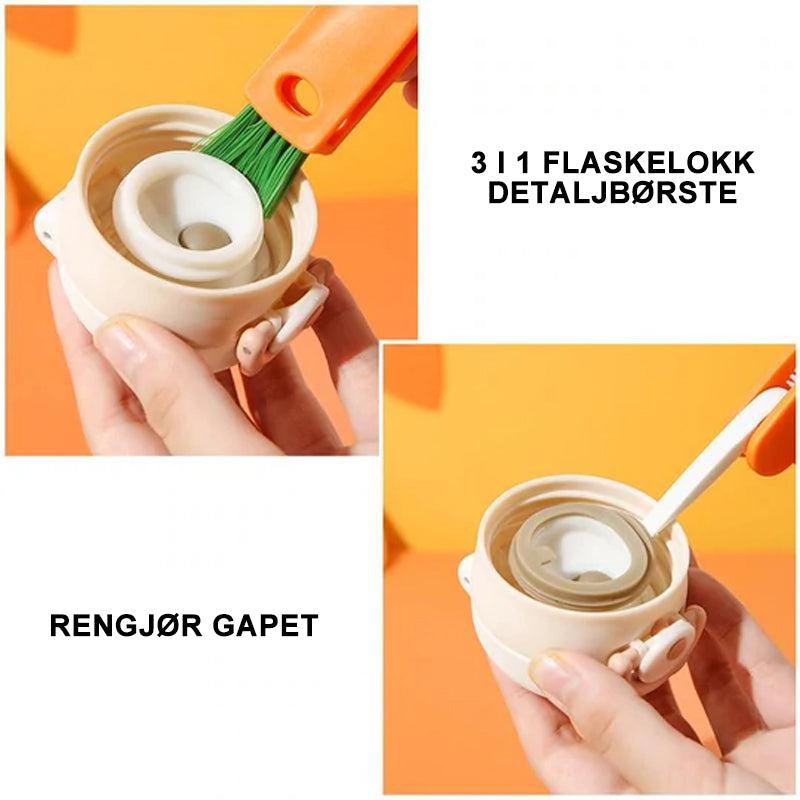 3 in 1 cup lid cleaning brush - kitchen