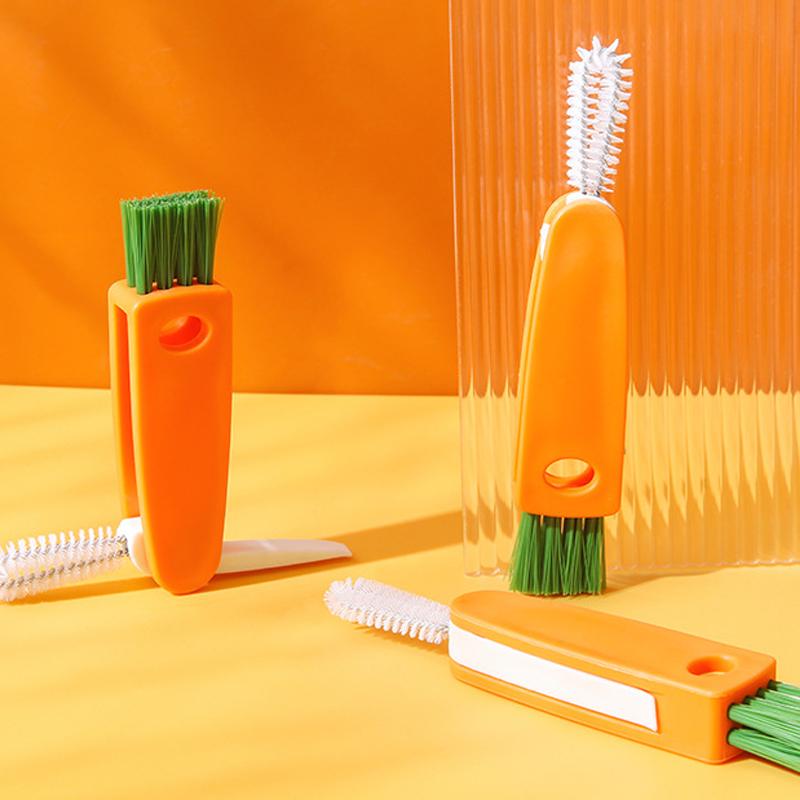 3 in 1 cup lid cleaning brush - kitchen