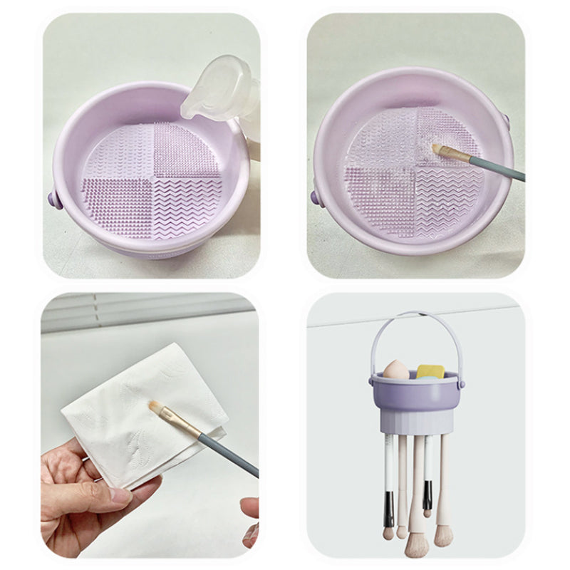 3-in-1 cleaning bowl for make-up brush