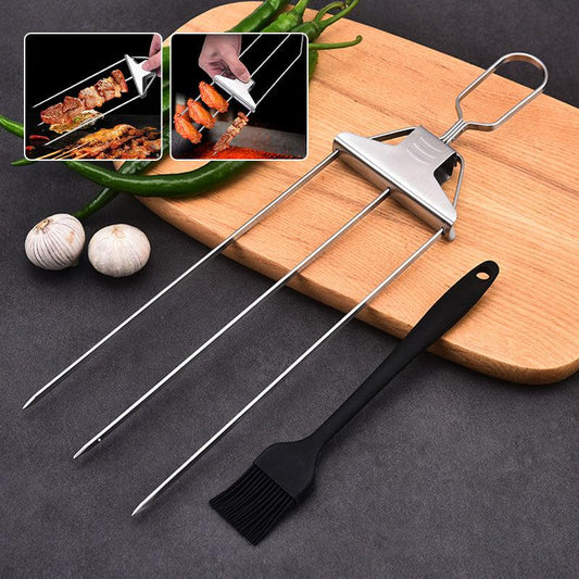 3-way grill skewer - perfect grilling every time