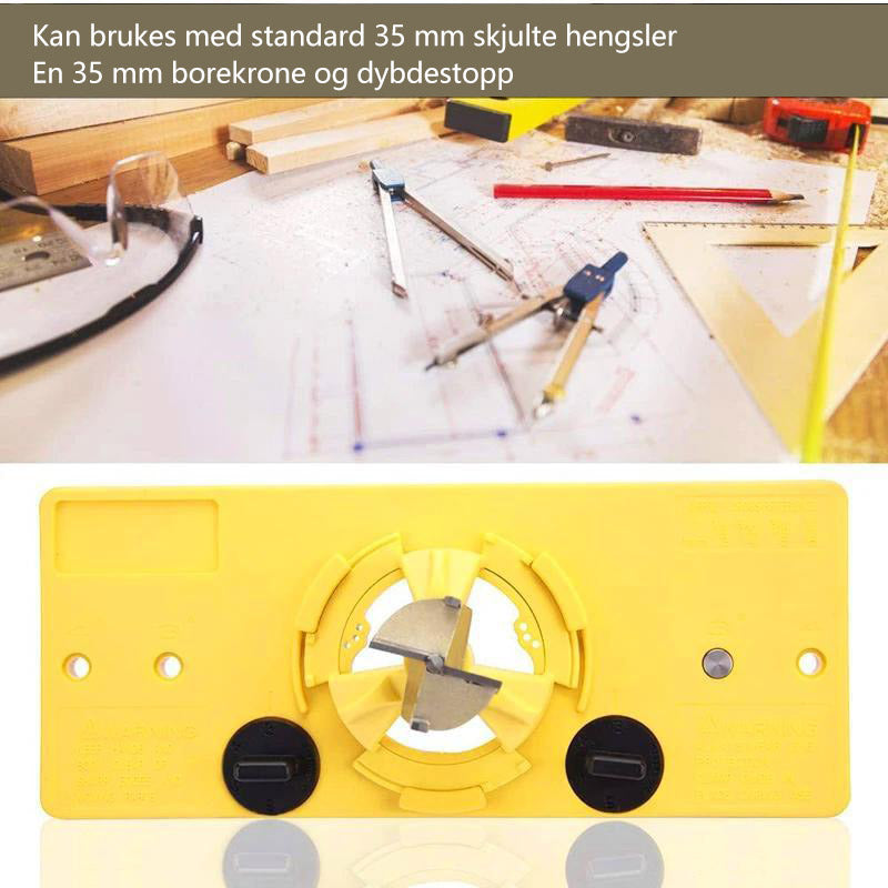 35 mm hinge hole jig guide for woodworking