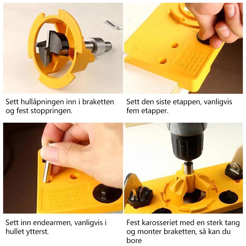 35 mm hinge hole jig guide for woodworking