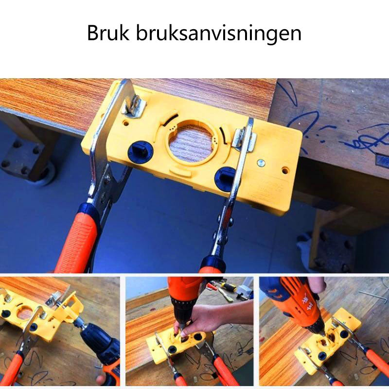 35 mm hinge hole jig guide for woodworking