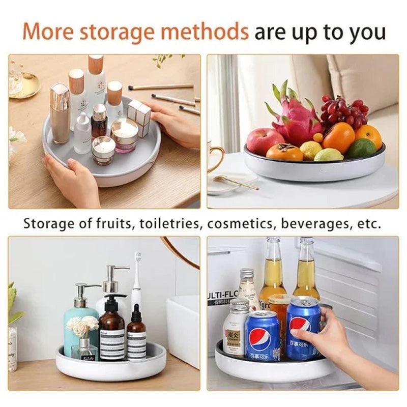 360° rotating storage rack for kitchen and bathroom