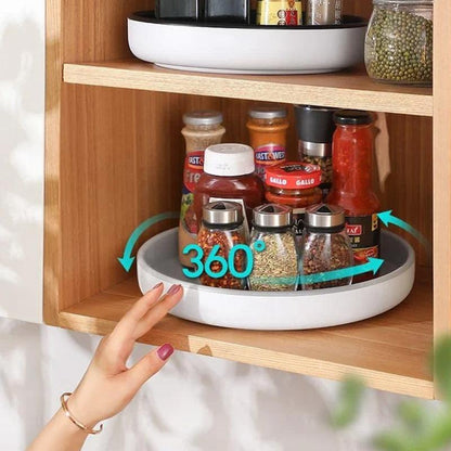 360° rotating storage rack for kitchen and bathroom