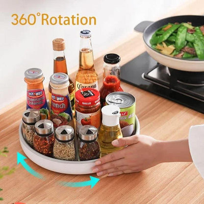 360° rotating storage rack for kitchen and bathroom