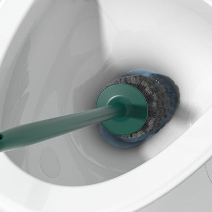 360° toilet care set with silicone bristles and ventilation