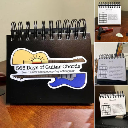 365-day guitar chord calendar - learn a new chord every day