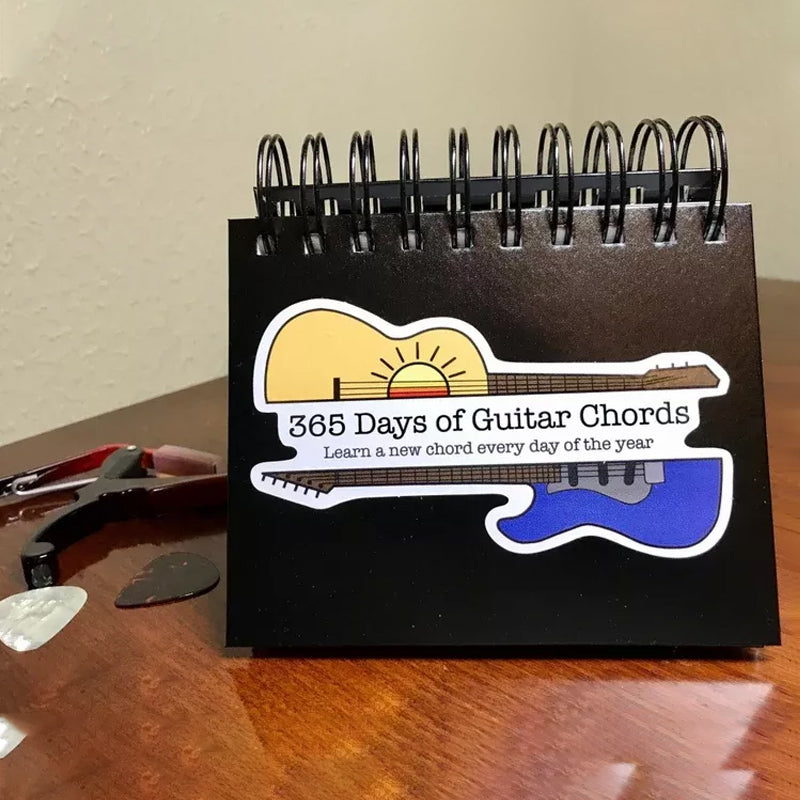 365-day guitar chord calendar - learn a new chord every day