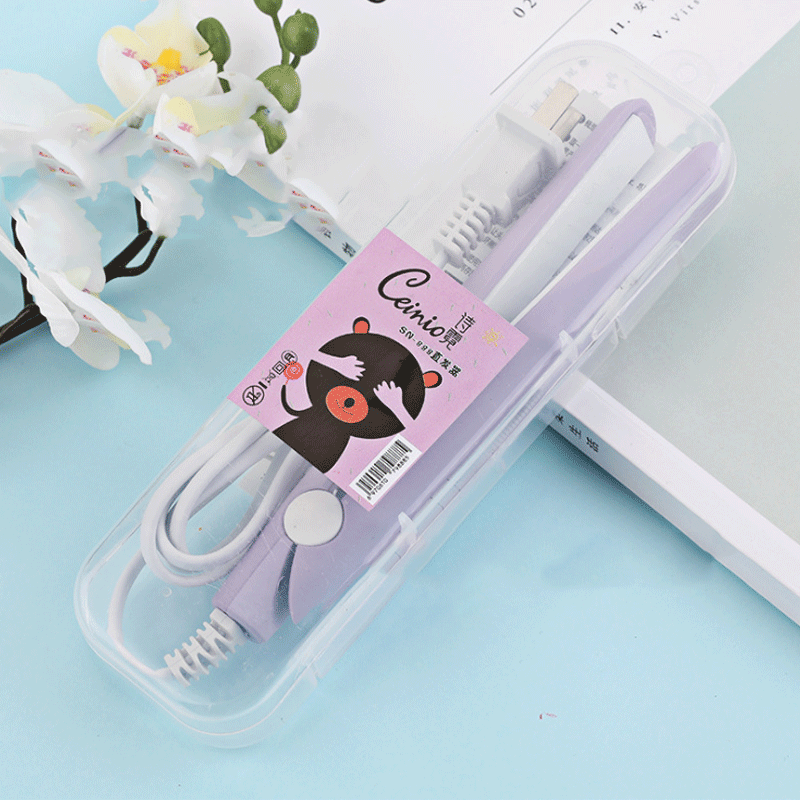 Ceramic mini hair straightener - perfect for travel