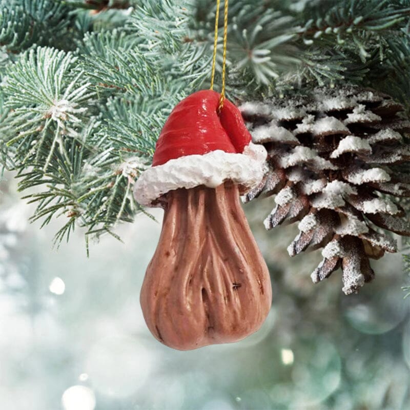 3d balls Christmas tree decorations - humorous and festive