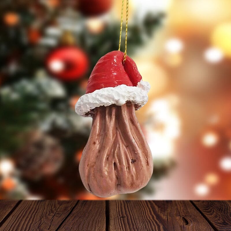 3d balls Christmas tree decorations - humorous and festive