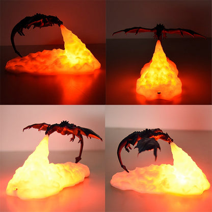 3d dragon night lamp - mysterious and relaxing lighting