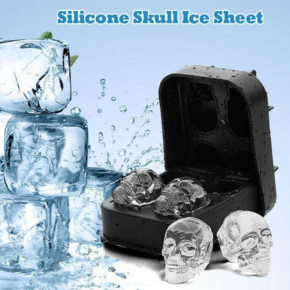 3d skull ice mold - creative ice cube mold