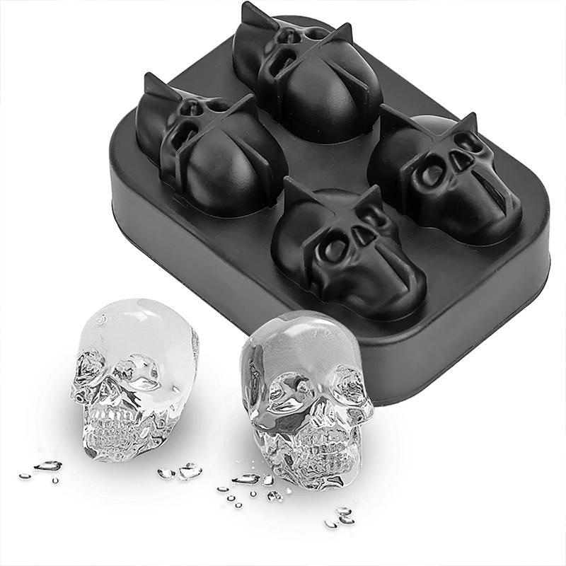 3d skull ice mold - creative ice cube mold