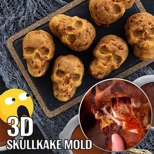 3d skull silicone mold for cakes and ice cream