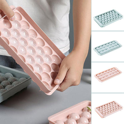 3d ice cube mold for kitchen - blue and pink