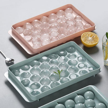 3d ice cube mold for kitchen - blue and pink