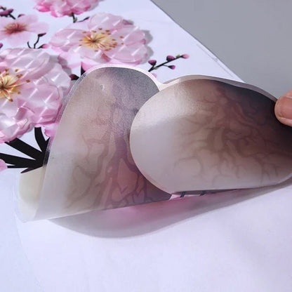 3d stickers with plant vase for home decoration