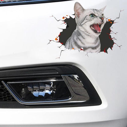 3d creative car stickers - cat &amp; dog