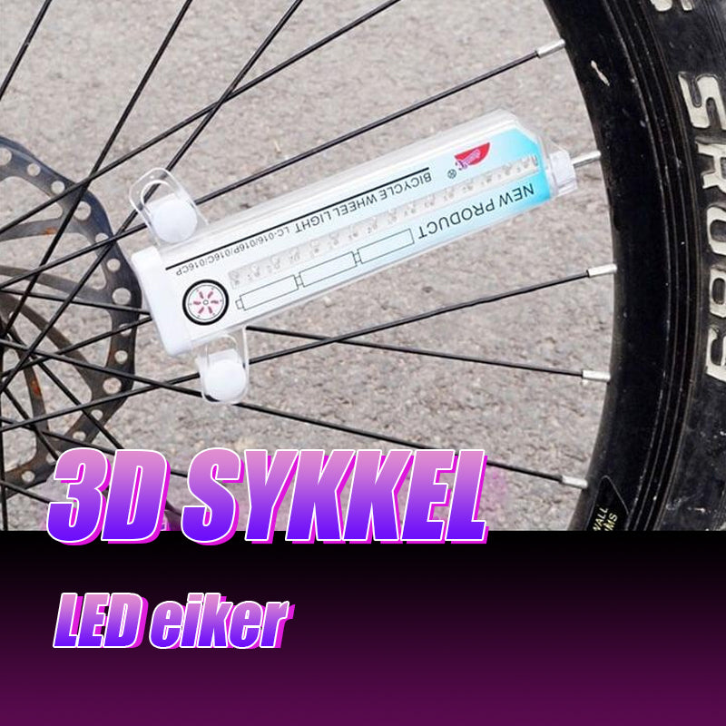 3d bicycle spokes LED lights - stylish and safe