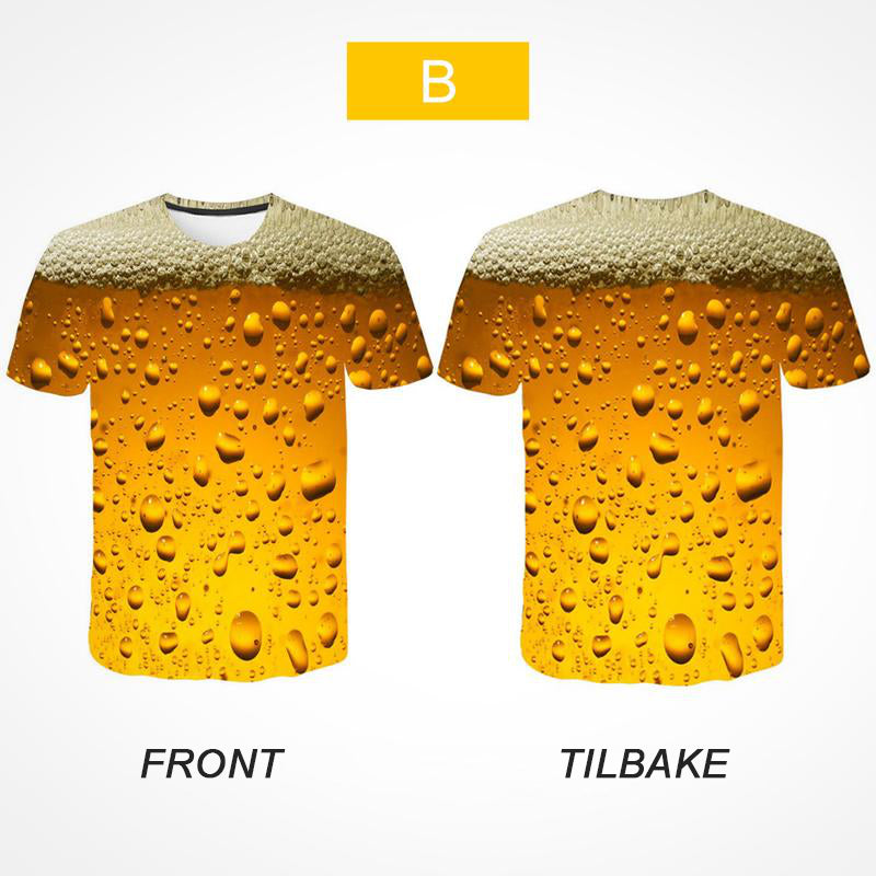 3d print beer bubbles t-shirt - summer fashion