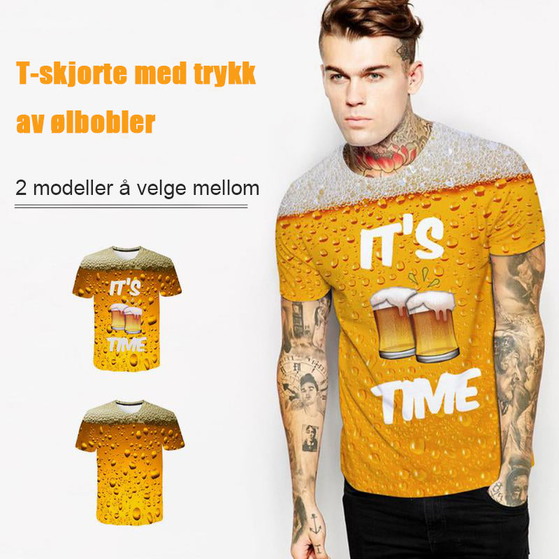 3d print beer bubbles t-shirt - summer fashion