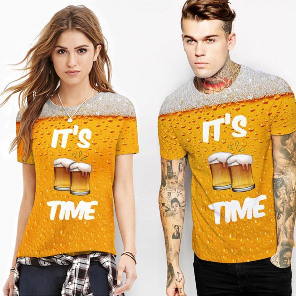 3d print beer bubbles t-shirt - summer fashion