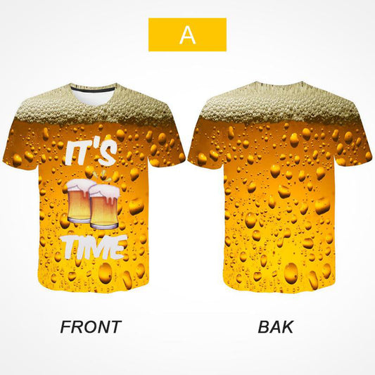 3d print beer bubbles t-shirt - summer fashion