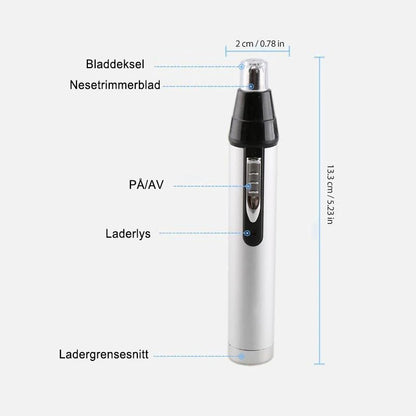 4 in 1 electric trimmer for nose and facial hair