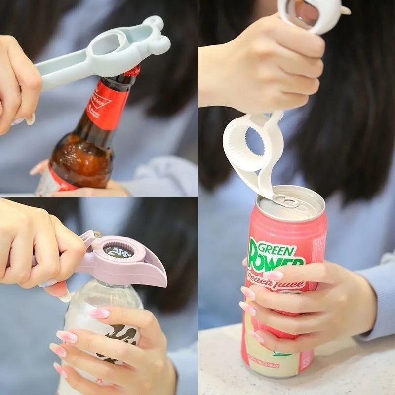 4-in-1 multi-purpose bottle opener