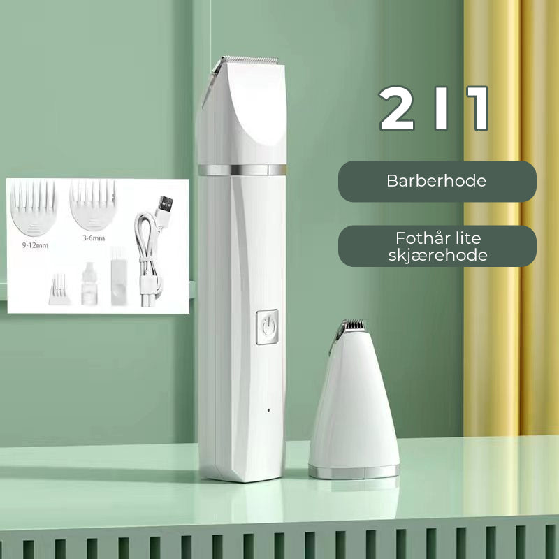 4-in-1 pet hair shaver - quiet and efficient