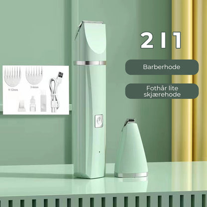 4-in-1 pet hair shaver - quiet and efficient