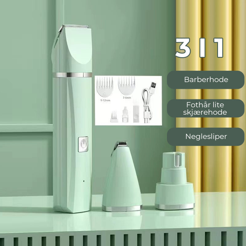 4-in-1 pet hair shaver - quiet and efficient