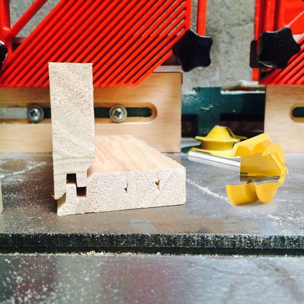 45° miter bits for strong wood joints