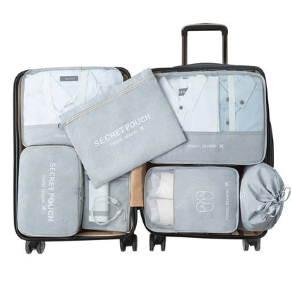 6-piece set for organized luggage